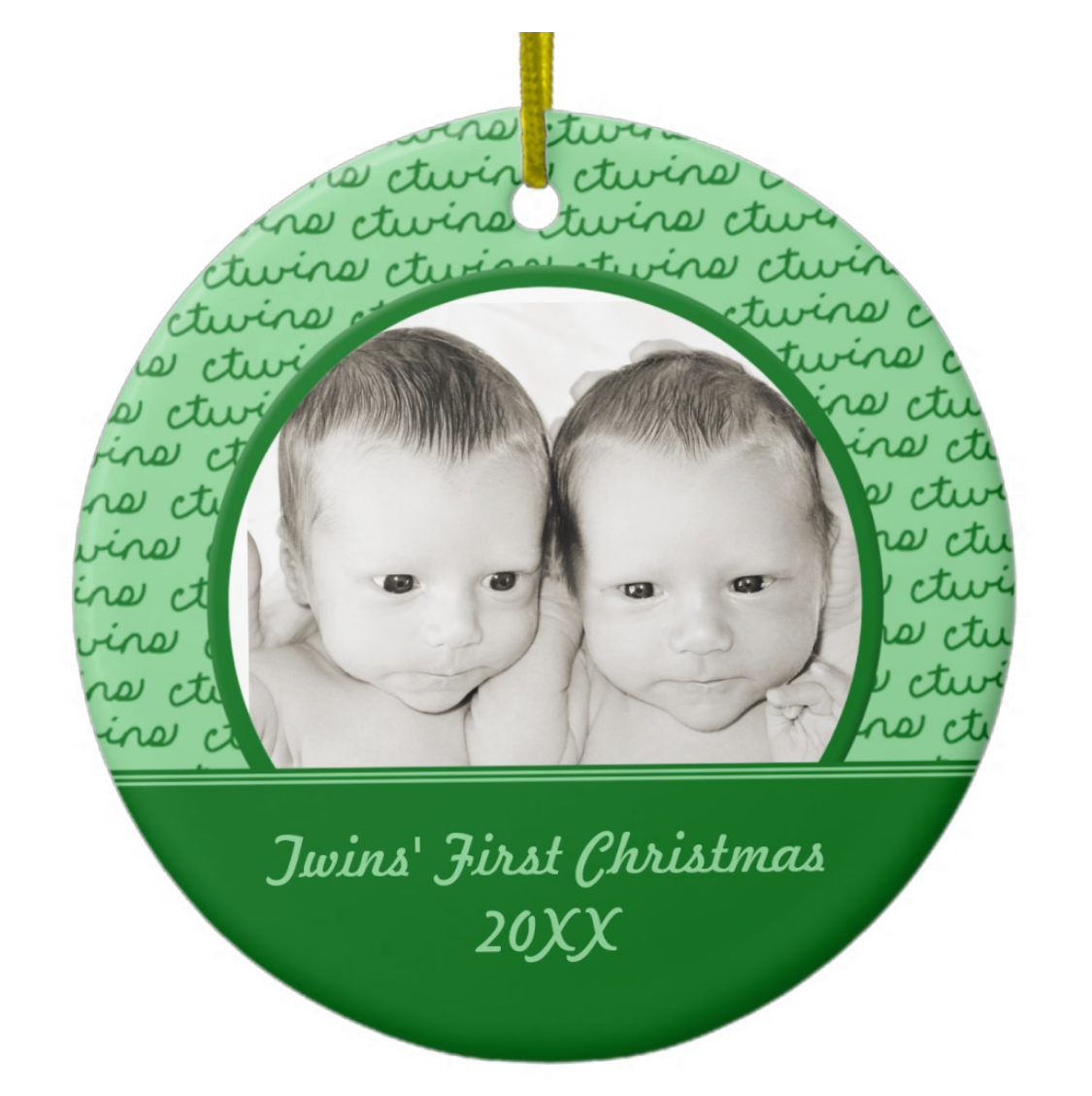 Twins first christmas ornament cheap