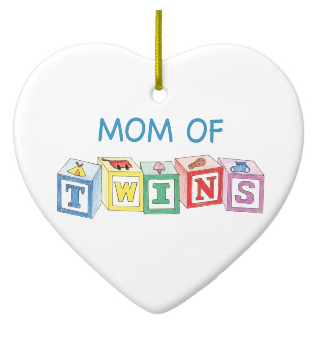 expecting twins ornament