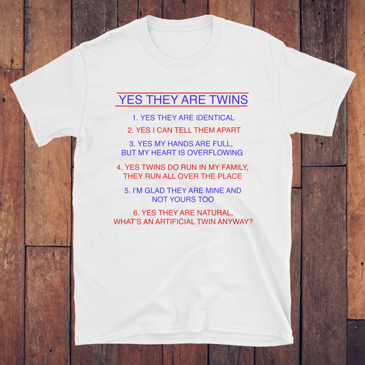 Funny twin shirts for on sale adults