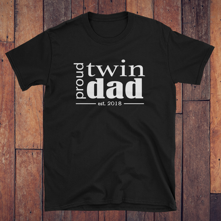 dad of twins t shirt